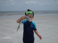 Aaron with dead shark